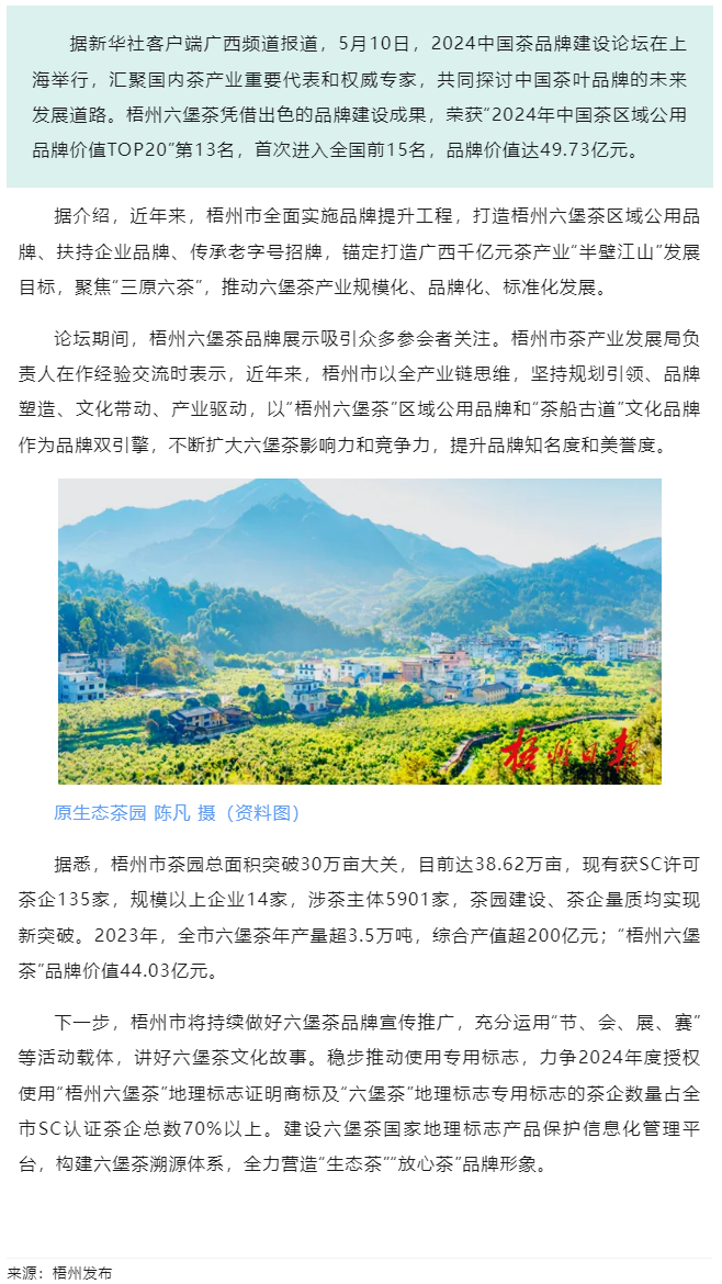 排名全國第13名！“梧州六堡茶”品牌價(jià)值實(shí)現(xiàn)新突破.png