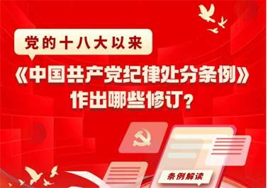 黨的十八大以來，《中國共產(chǎn)黨紀(jì)律處分條例》作出哪些修訂？