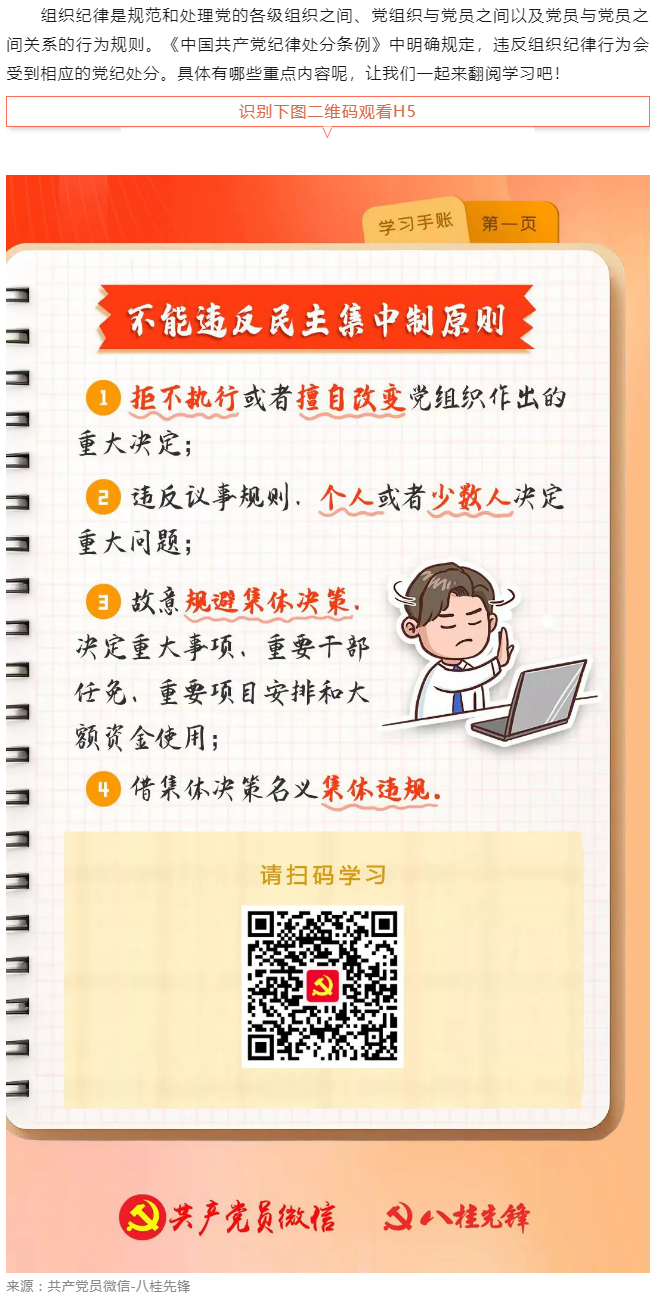 學(xué)習(xí)手賬｜哪些組織紀(jì)律行為不能違反？.png