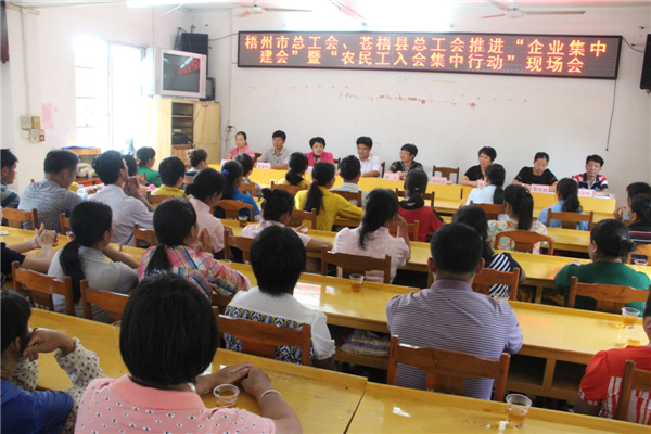 梧州市總工會(huì)、蒼梧縣總工會(huì)推進(jìn)“企業(yè)集中建會(huì)”暨“農(nóng)民工入會(huì)集中行動(dòng)現(xiàn)場(chǎng)會(huì).jpg